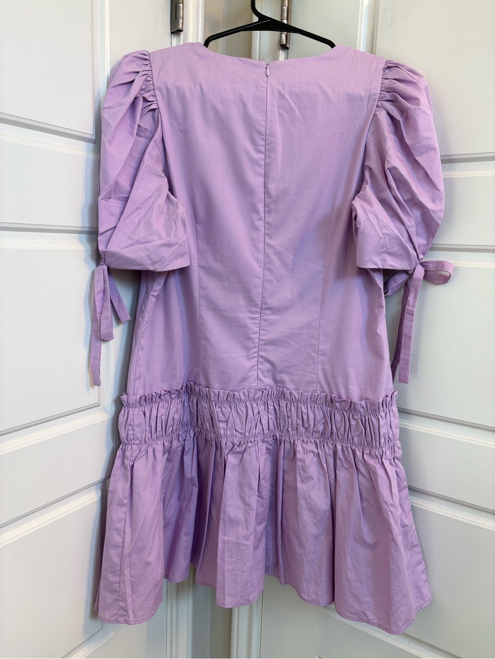 English Factory Lavender Poplin Drop Waist Dress Size Small - Picture 6 of 6
